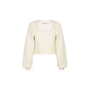 NEW HANSEN & GRETEL women's bruna ribbed sweater in ivory
